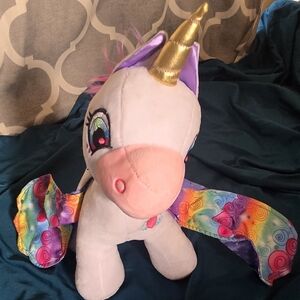 Pre-owned Sunny Days 9 Inch Pegasus Unicorn Plush Toy